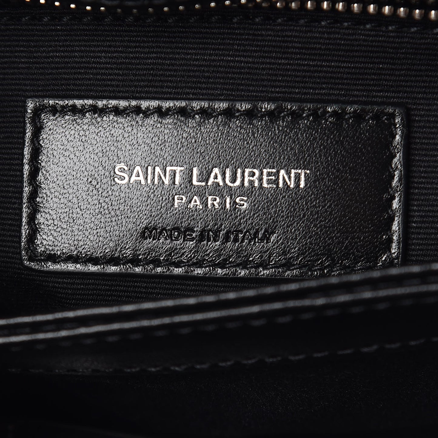 Calfskin Y Quilted Monogram Toy Loulou Crossbody Bag Black
