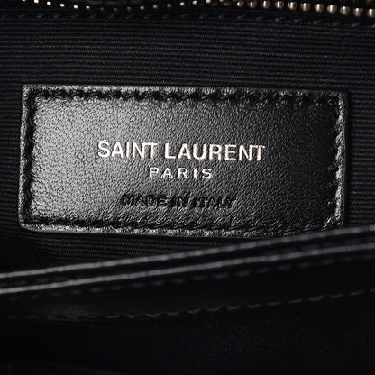 Saint Laurent Calfskin Y Quilted Monogram Toy Loulou Crossbody Bag Black 9 of 11