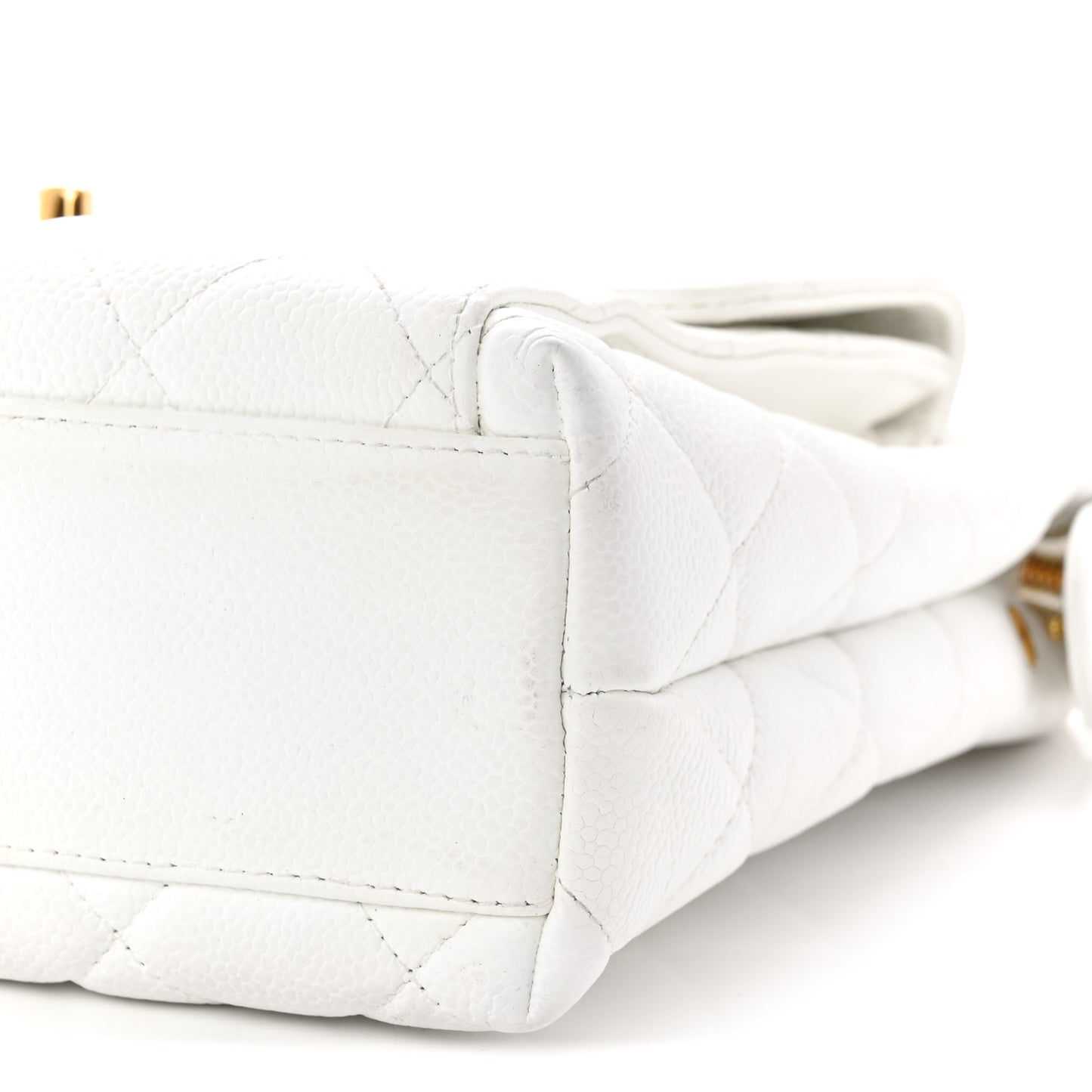 Caviar CC Shoulder Bag White