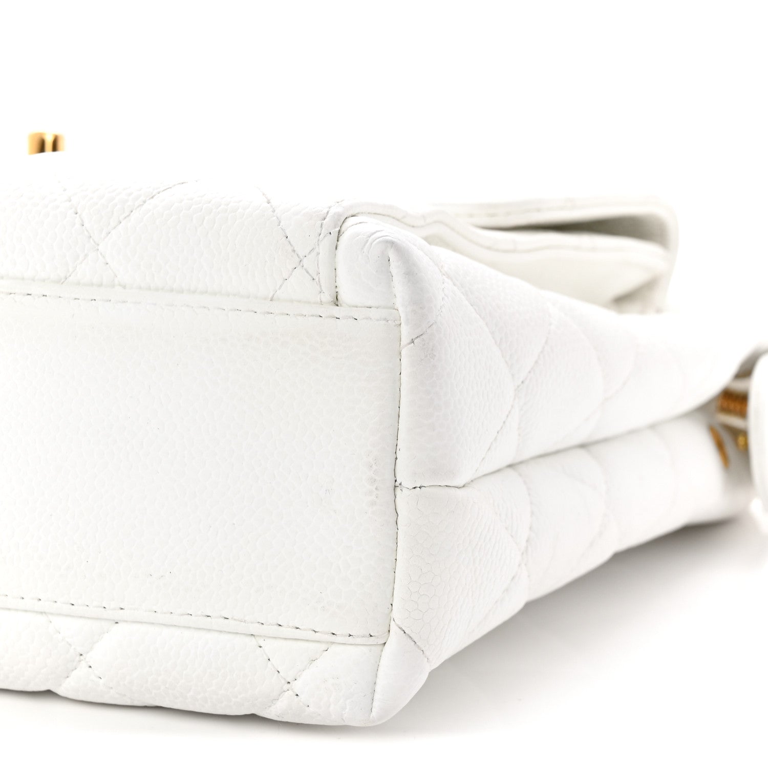 Chanel Caviar CC Shoulder Bag White 11 of 11