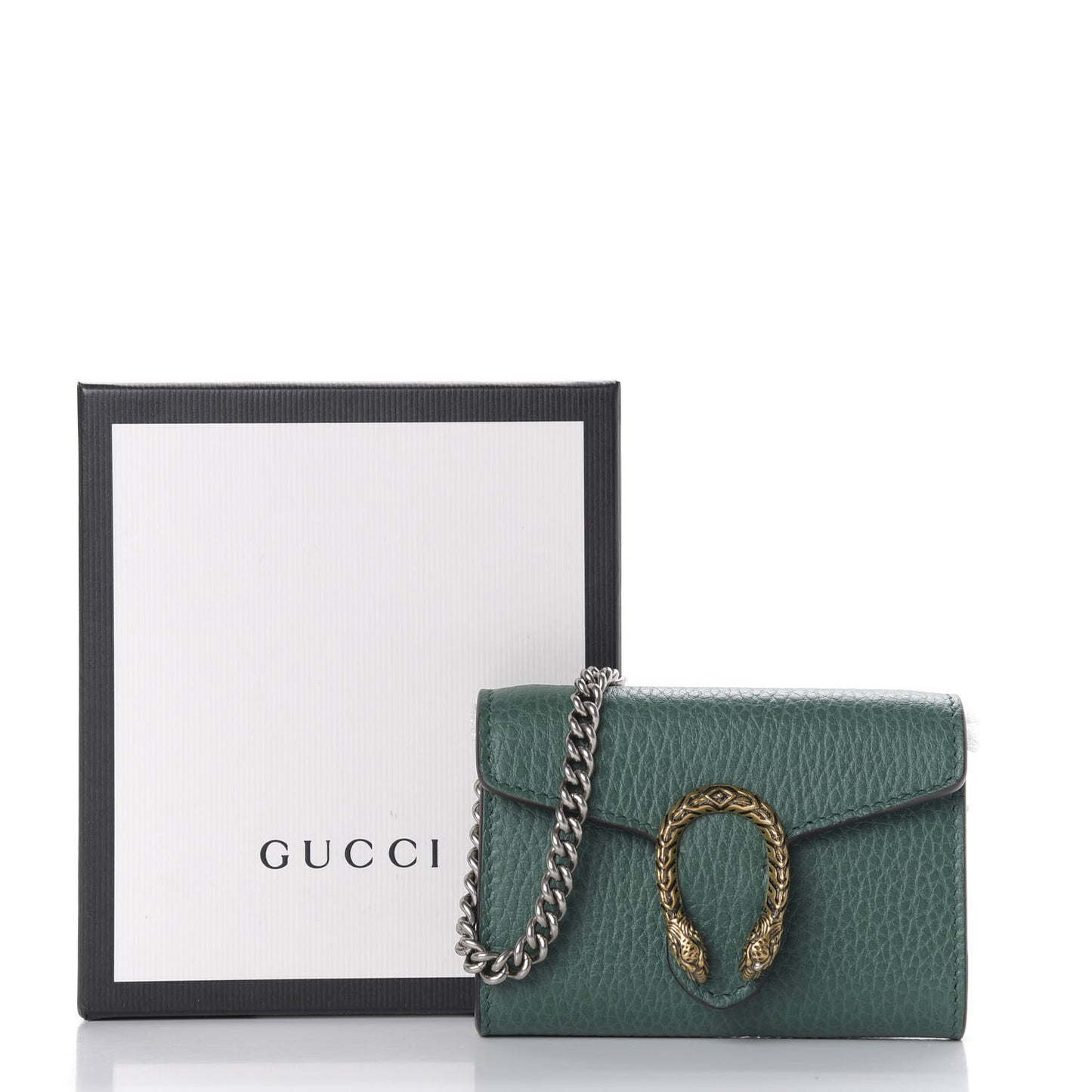 Calfskin Dionysus Coin Purse Emerald