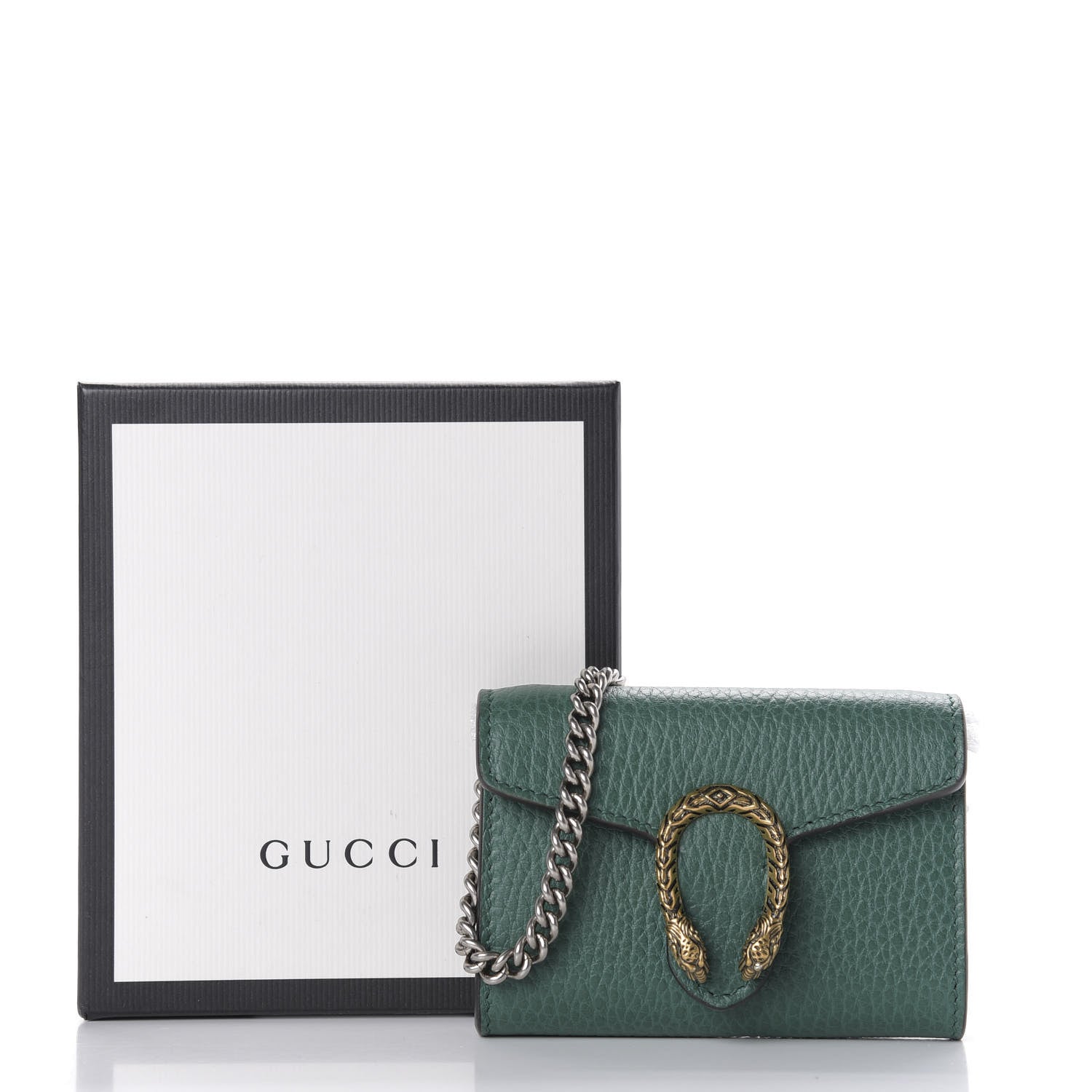 Gucci Calfskin Dionysus Coin Purse Emerald 7 of 7