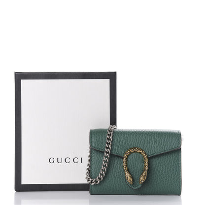 Gucci Calfskin Dionysus Coin Purse Emerald 7 of 7