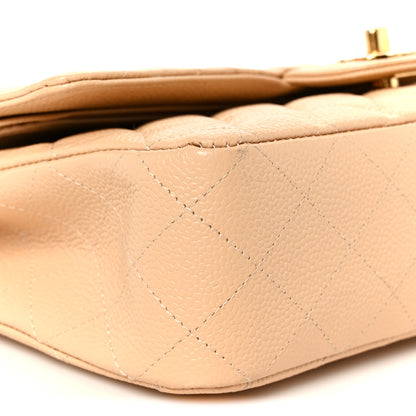 Chanel Caviar Quilted Medium Double Flap Beige 10 of 11