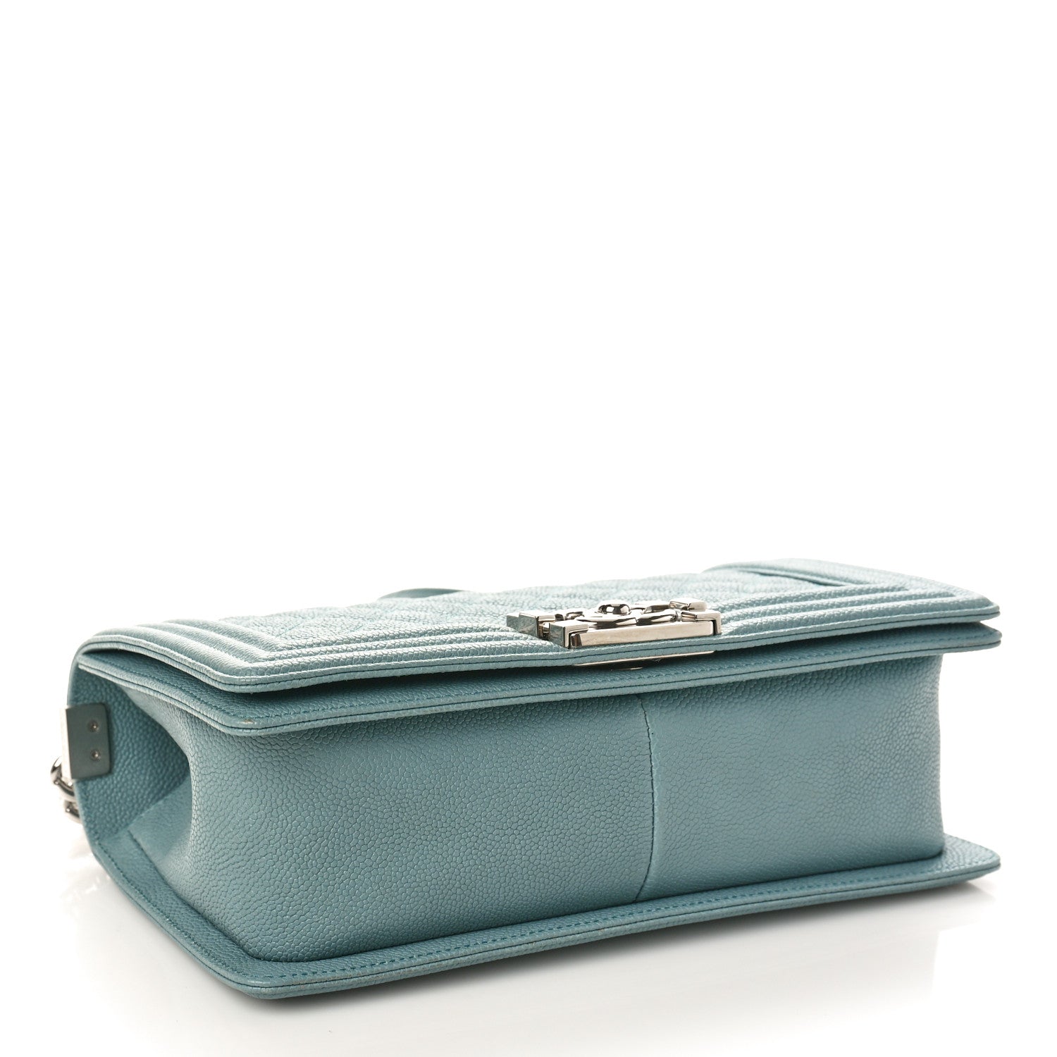 Chanel Caviar Quilted Medium Boy Flap Light Blue 4 of 9