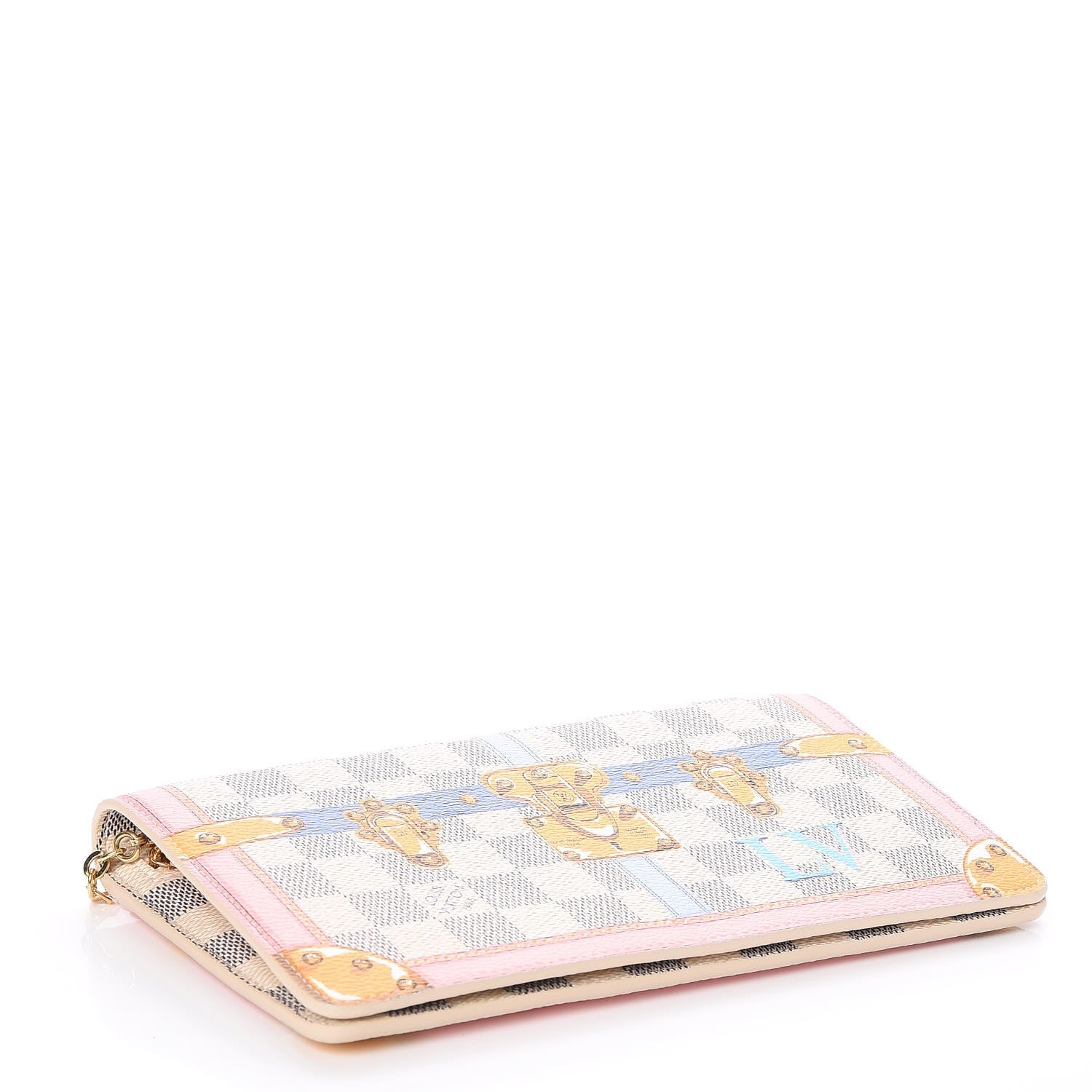 Louis Vuitton Damier Azur Summer Trunks Pochette Weekend 4 of 8