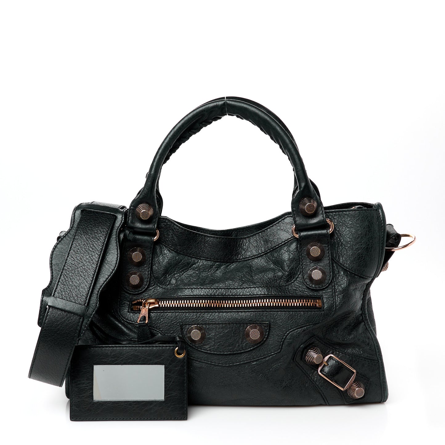 Agneau Giant 21 Rose Gold Hardware City Black