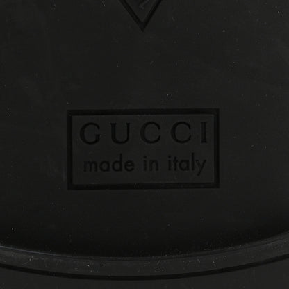 Gucci Rubber Womens Horsebit Thong Sandals 38 Black 7 of 9