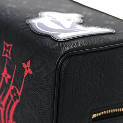 Louis Vuitton X NBA Calfskin Monogram Embossed Cloakroom Dopp Kit Black 7 of 18