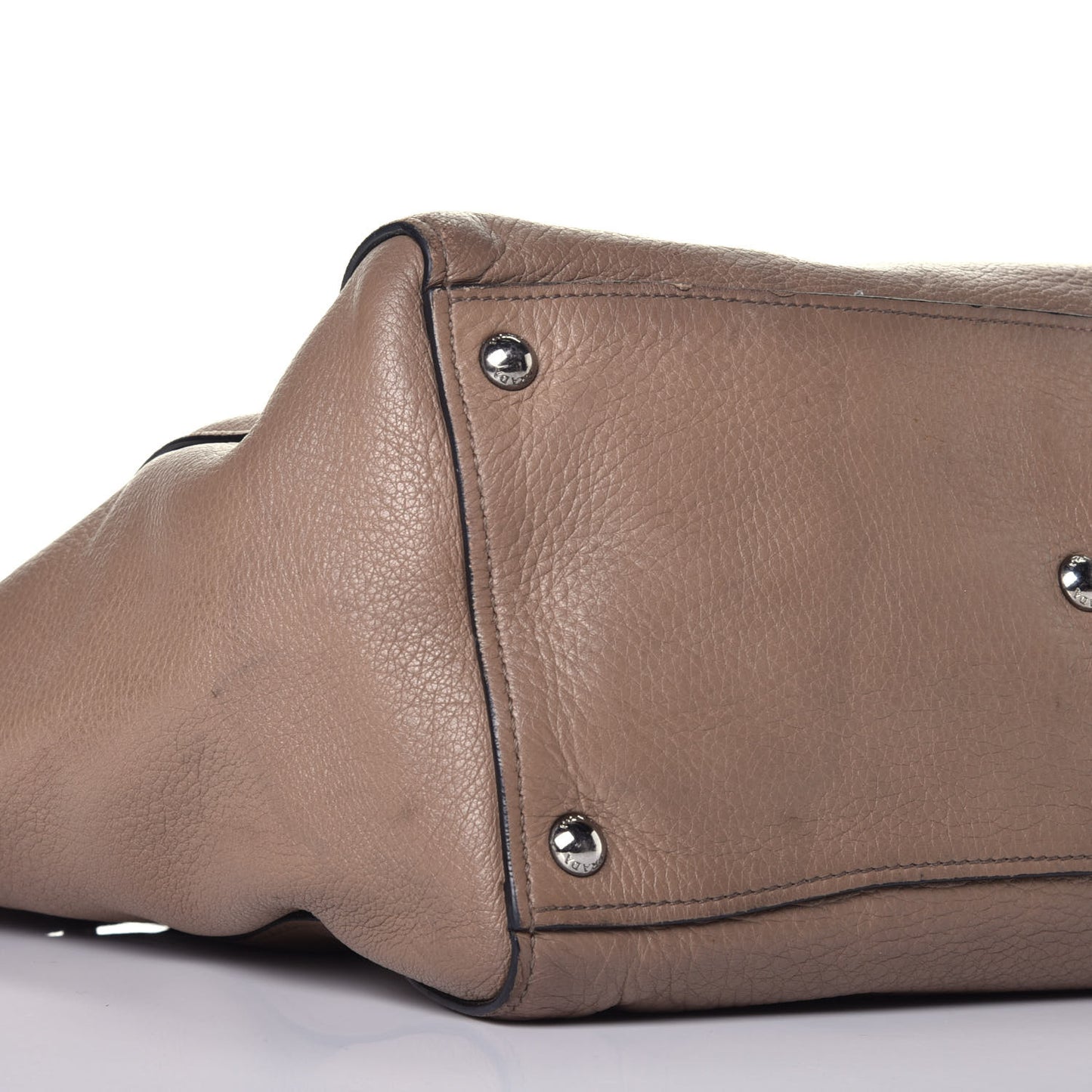 Glace Calf Twin Pocket Tote Marmo