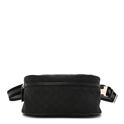 Gucci Nylon Monogram Fanny Pack Belt Bag Black 1 of 10