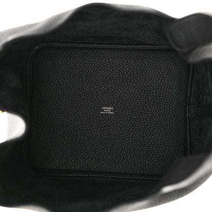Hermes Taurillon Clemence Picotin Lock 22 MM Black 5 of 11