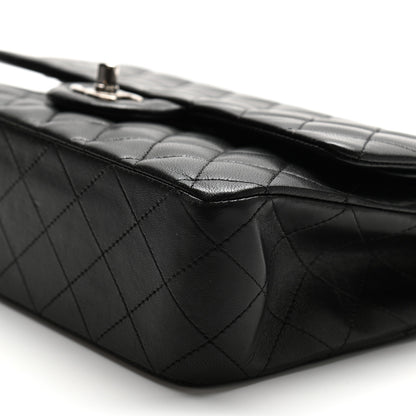 Chanel Lambskin Quilted Medium Double Flap Black 9 of 11