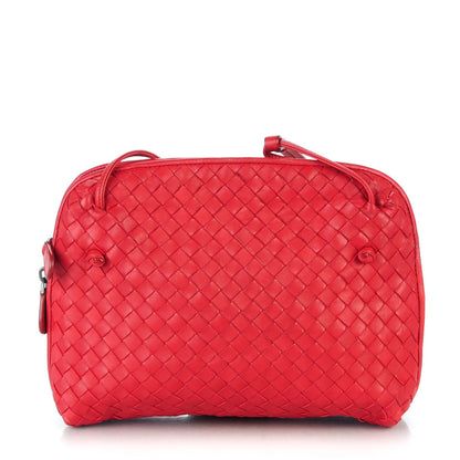 Bottega Veneta Nappa Intrecciato Pillow Crossbody Messenger Corniola 1 of 8