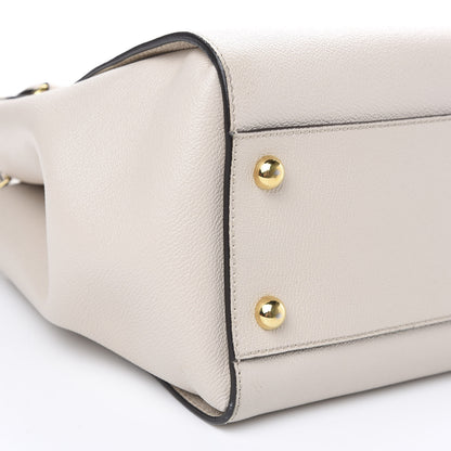 Burberry Soft Grain Calfskin Medium Buckle Tote Limestone 10 of 14