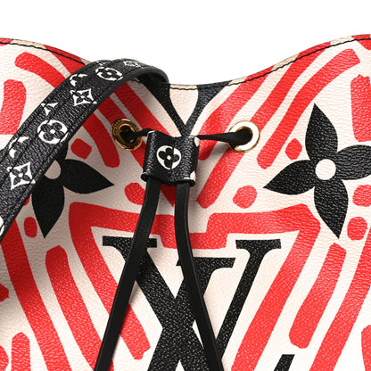 Louis Vuitton Monogram Giant Crafty NeoNoe MM Creme Rouge Black 7 of 9