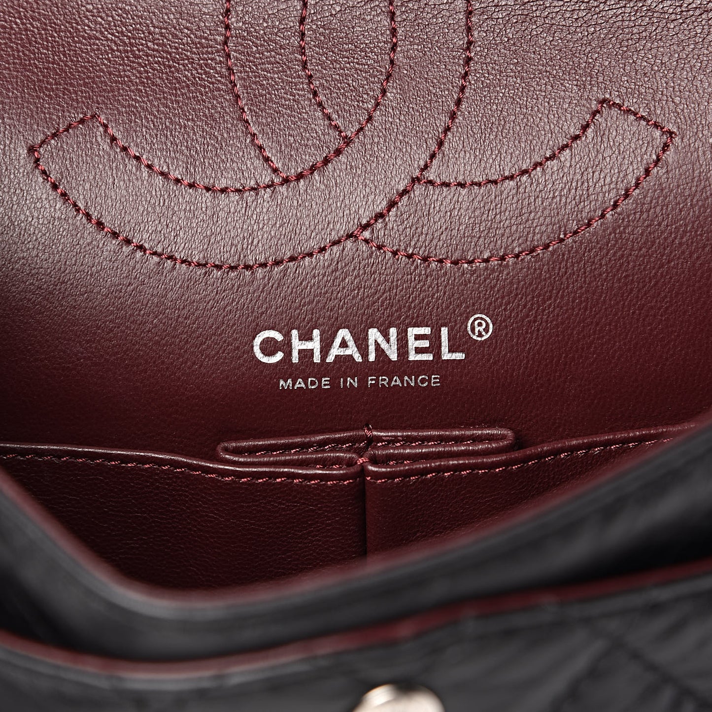 Aged Calfskin Quilted 2.55 Reissue 225 Flap Black