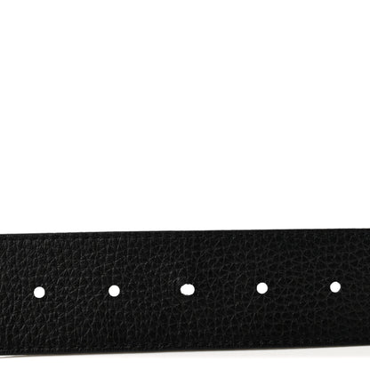 Louis Vuitton Taurillon Calfskin 40mm LV Initiales Reversible Belt   100 40 Black Dark Silver 6 of 8