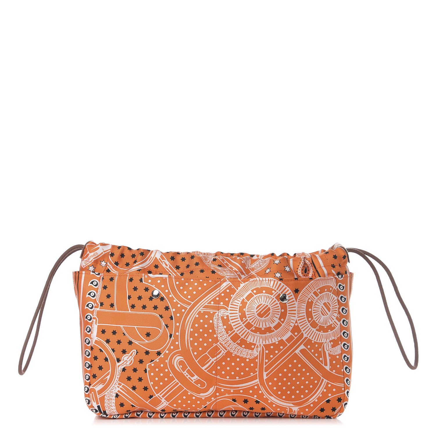 Hermes Barenia Silk Eperons d'Or Fourbi 25 MM Pouch Orange Fauve 1 of 8