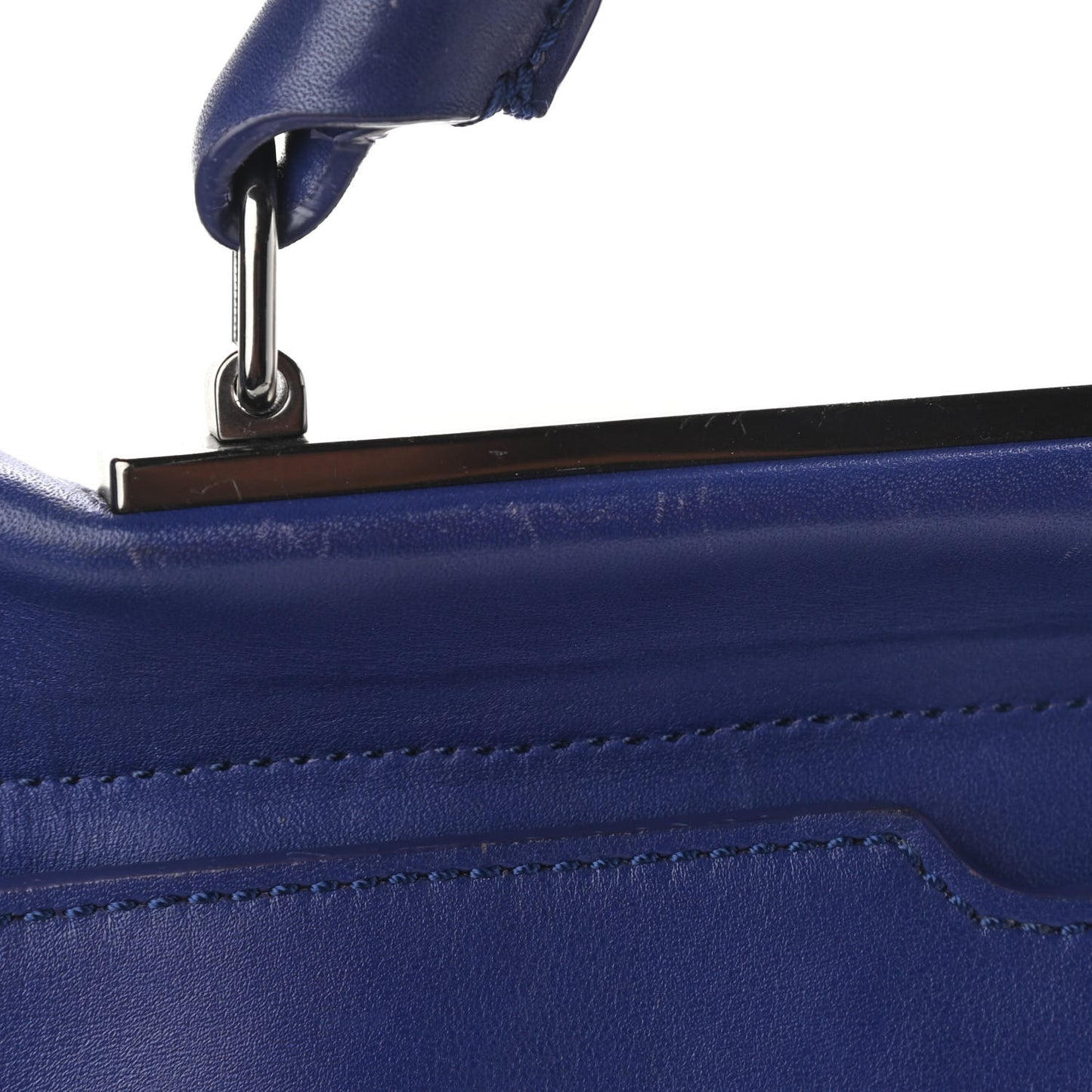 Calfskin Large Ryder Satchel Ultramarine