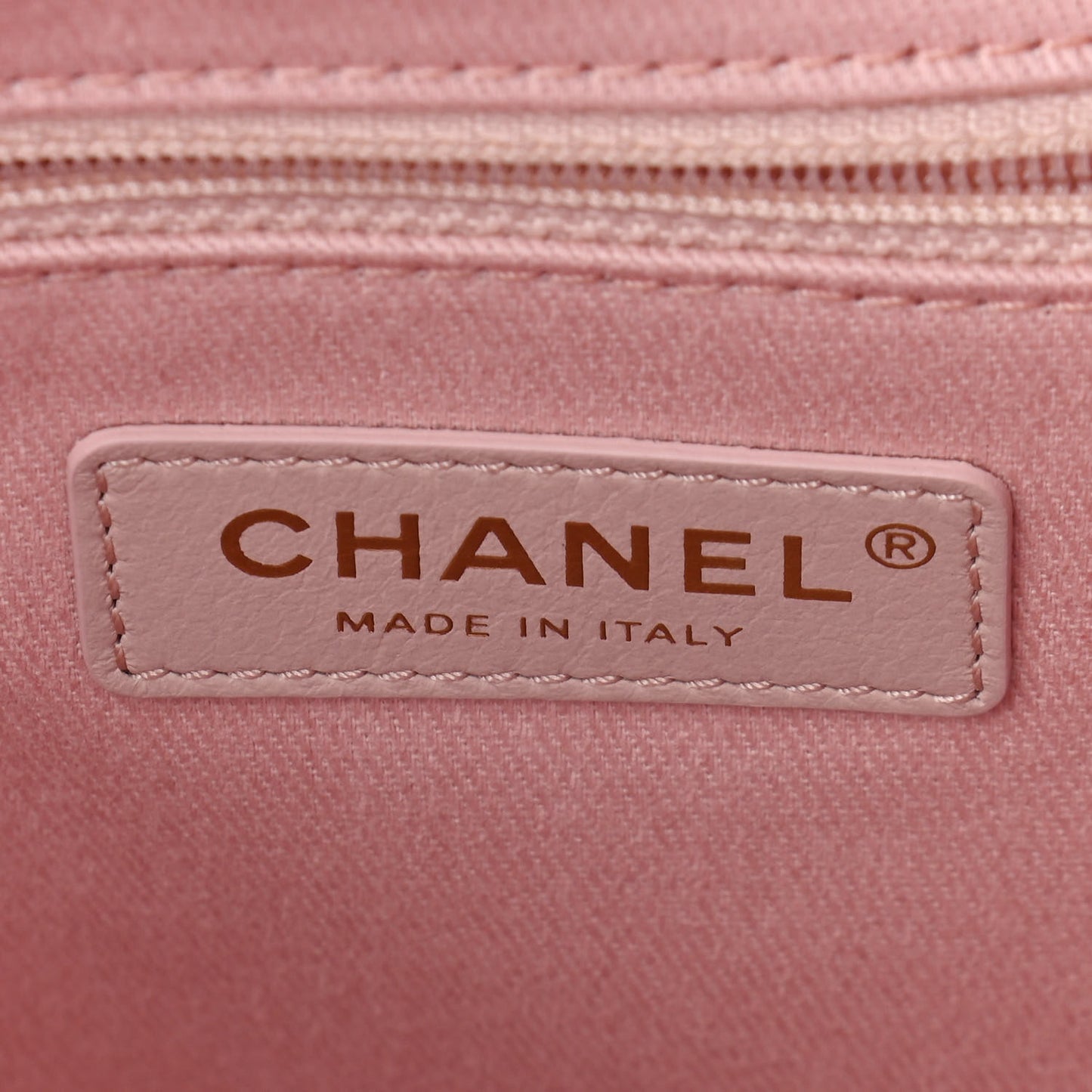 Mixed Fibers Calfskin Small Deauville Tote Rose Pink