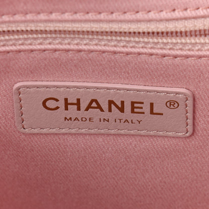 Chanel Mixed Fibers Calfskin Small Deauville Tote Rose Pink 6 of 9