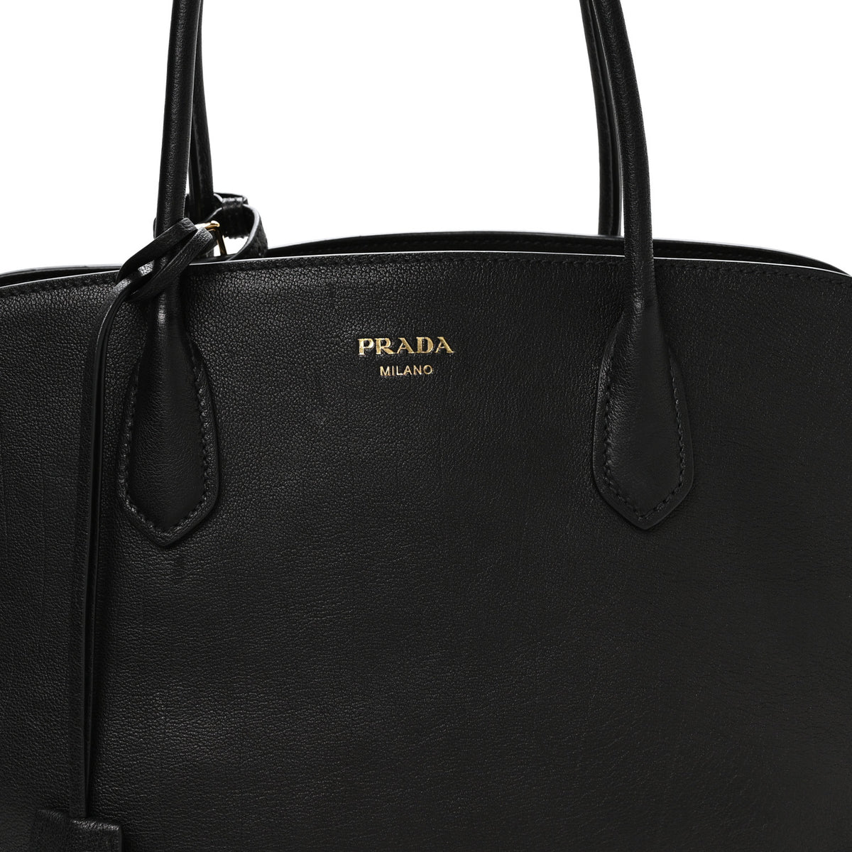 Prada Buffalo Large Signet Tote Bag Black 8 of 11