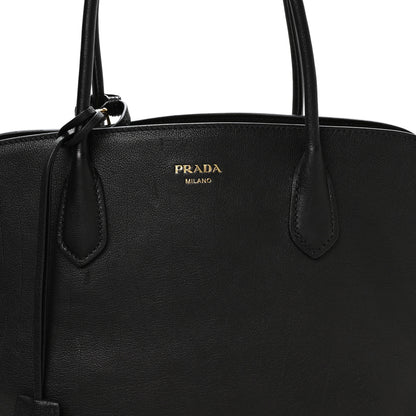 Prada Buffalo Large Signet Tote Bag Black 8 of 11
