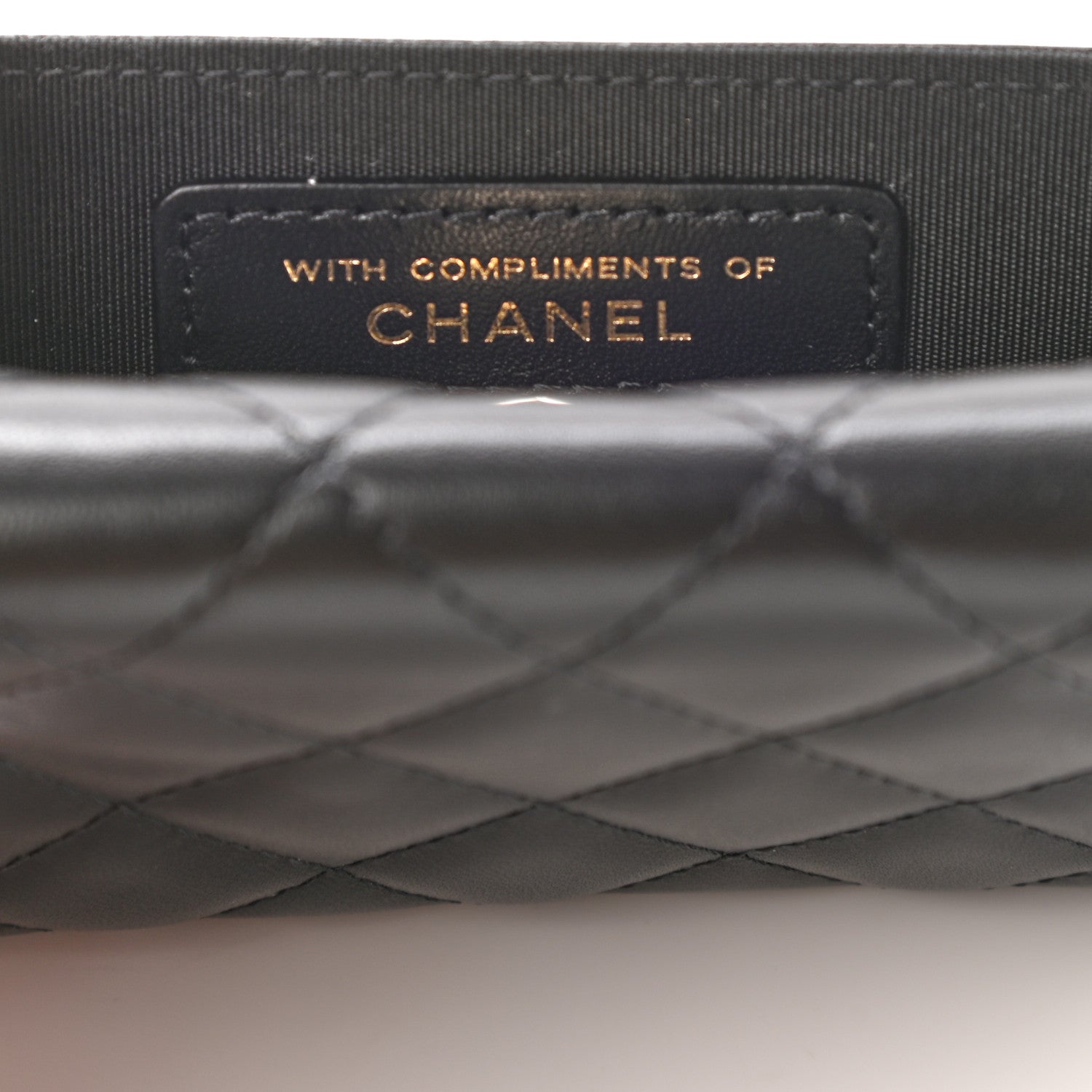 Chanel Quilted Medallion CC Card Holder Black 8 of 10