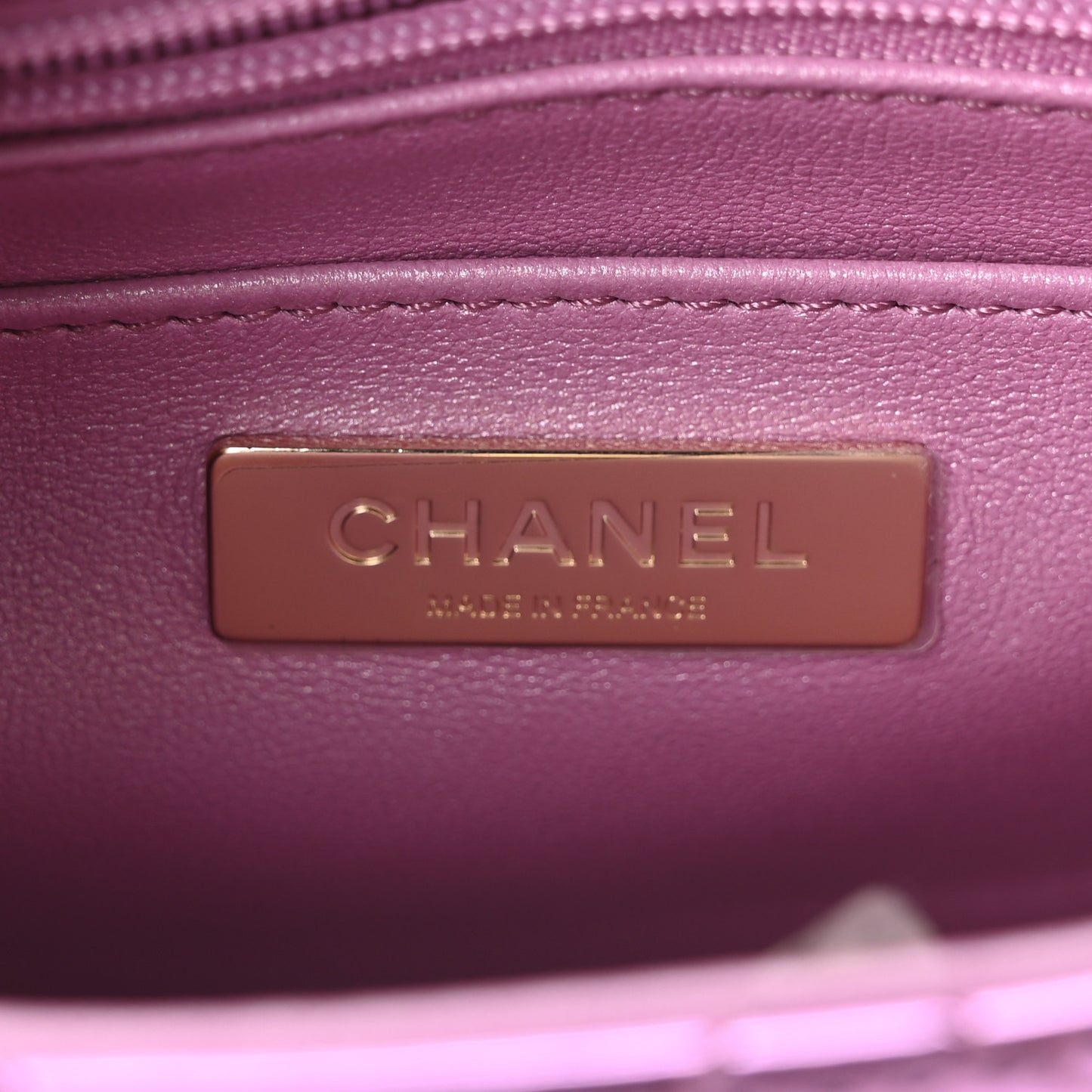 Mirror Calfskin Metallic Calfskin Quilted Hollywood Boulevard Flap With Coin Purse Light Purple
