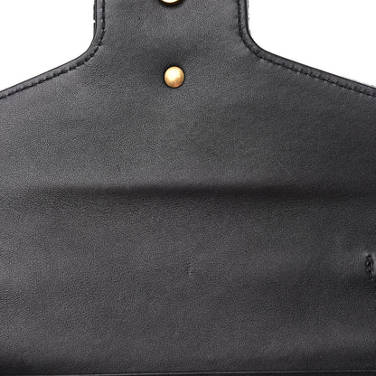Gucci Velvet Matelasse GG Marmont Chain Wallet Black 7 of 10