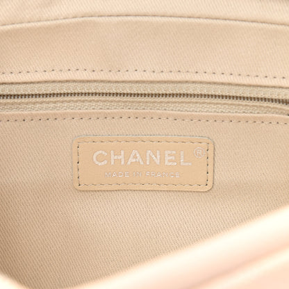 Chanel Caviar Quilted Medium Easy Flap Light Beige 5 of 12