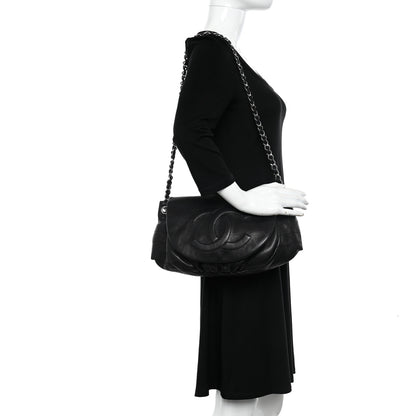 Chanel Caviar Half Moon Large Flap Black 2 of 10