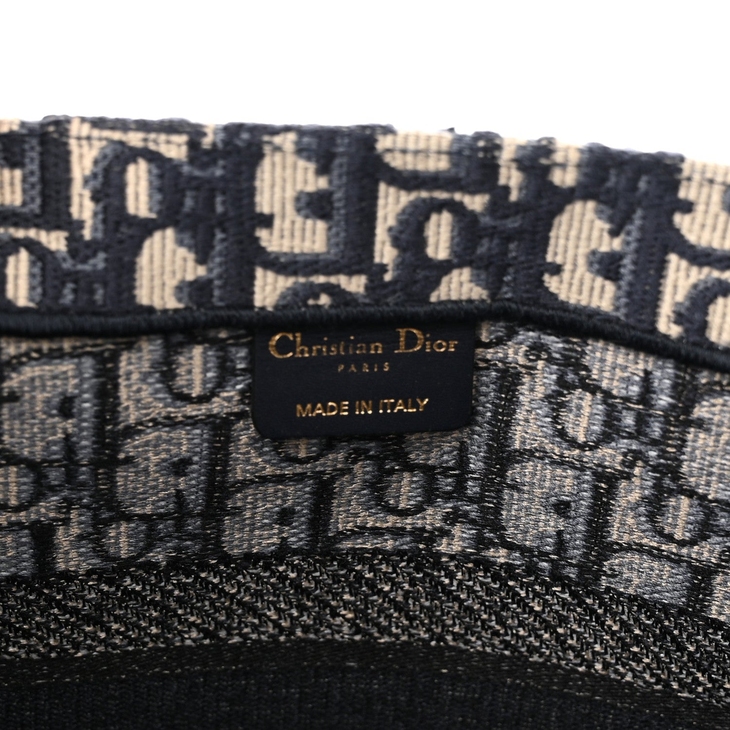Christian Dior Oblique Medium Book Tote Blue Multicolor 6 of 10