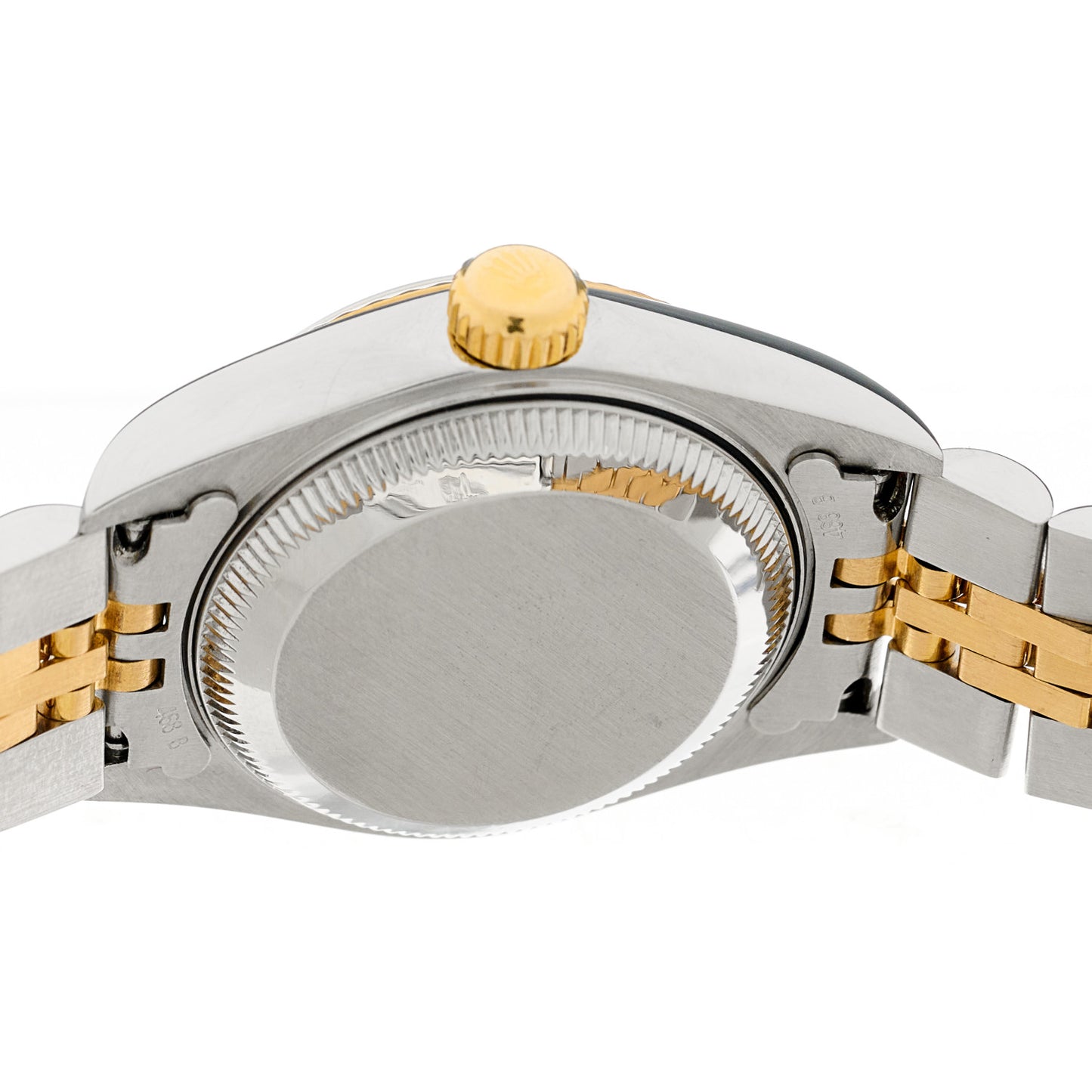 Stainless Steel 18K Yellow Gold Yellow Mother of Pearl 26mm Oyster Perpetual Datejust Watch 79173