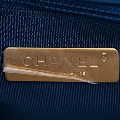 Chanel Lambskin Quilted Medium Chanel 19 Flap Blue 7 of 11