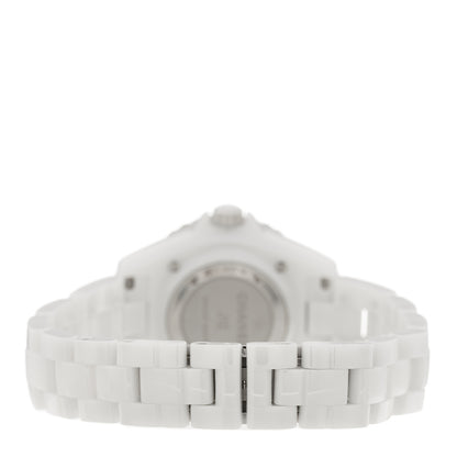 Chanel Stainless Steel Ceramic 33mm J12 Quartz Watch White 3 of 5