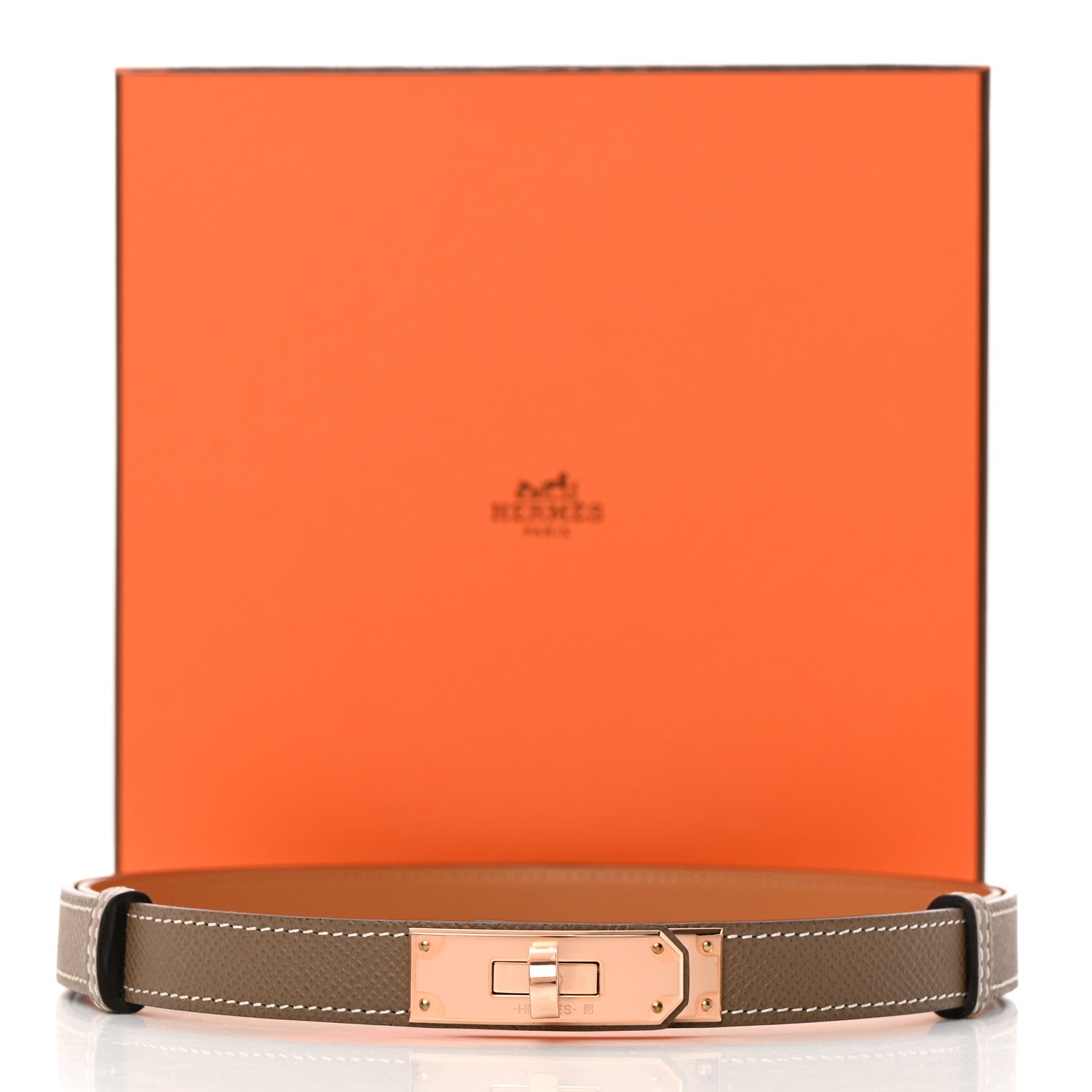 Hermes Epsom Kelly Belt Etoupe 5 of 5
