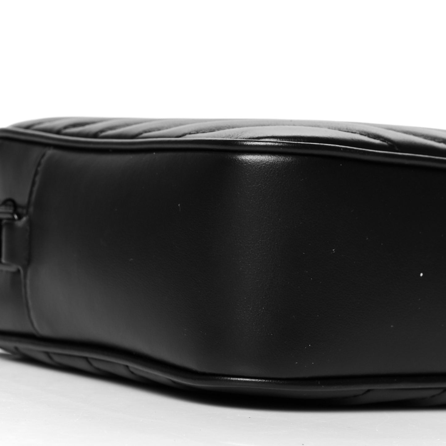 Calfskin Matelasse Monogram Lou Camera Bag Black
