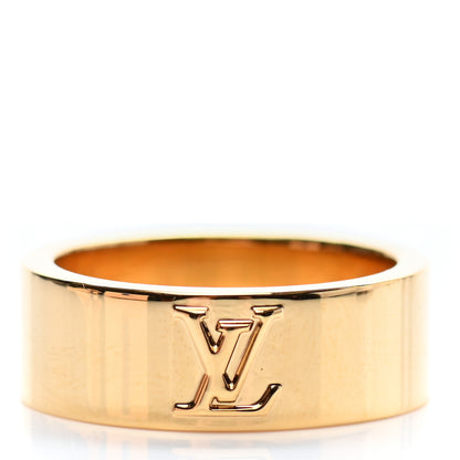 Louis Vuitton Metal LV Instinct Set of 2 Rings L 63 10.25 Silver Gold 4 of 8