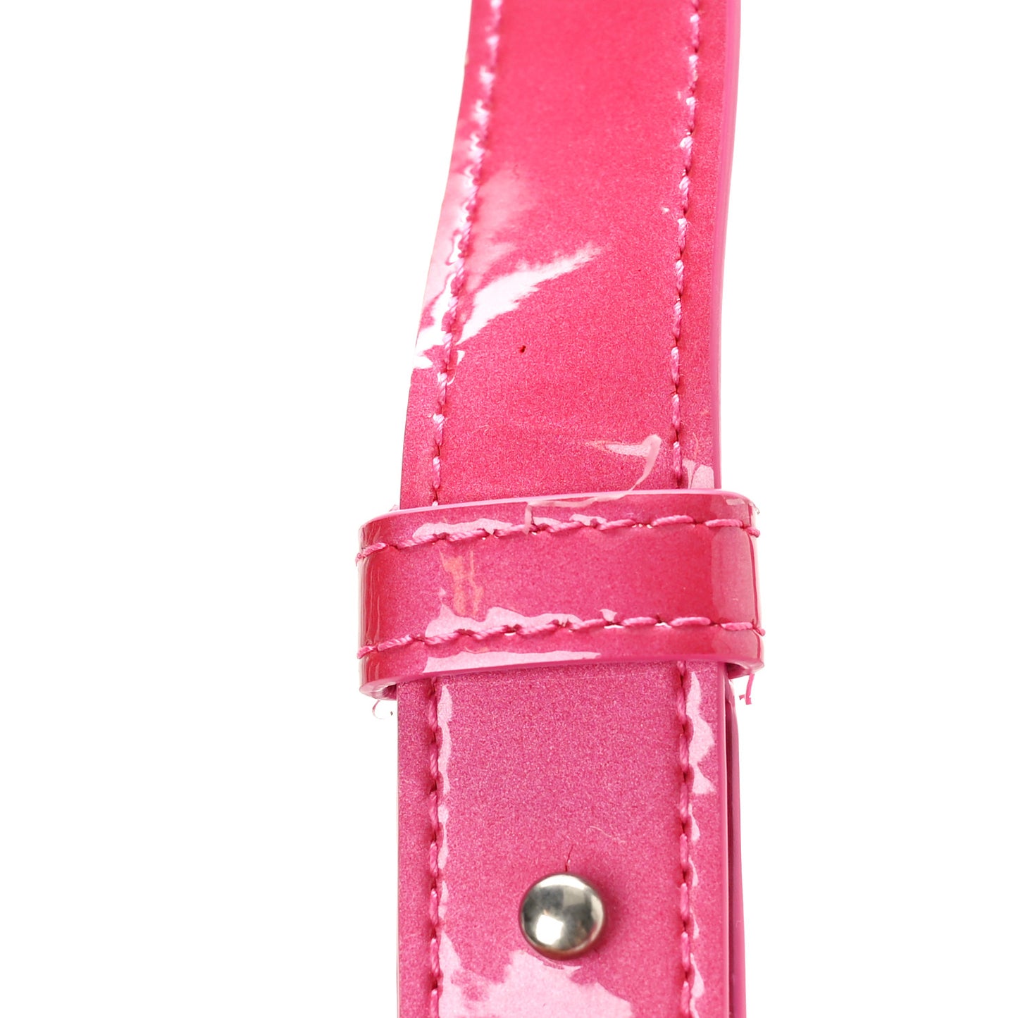Metallic Patent Calfskin Maxi Intrecciato Extra Mini Cassette Crossbody Bag Pink