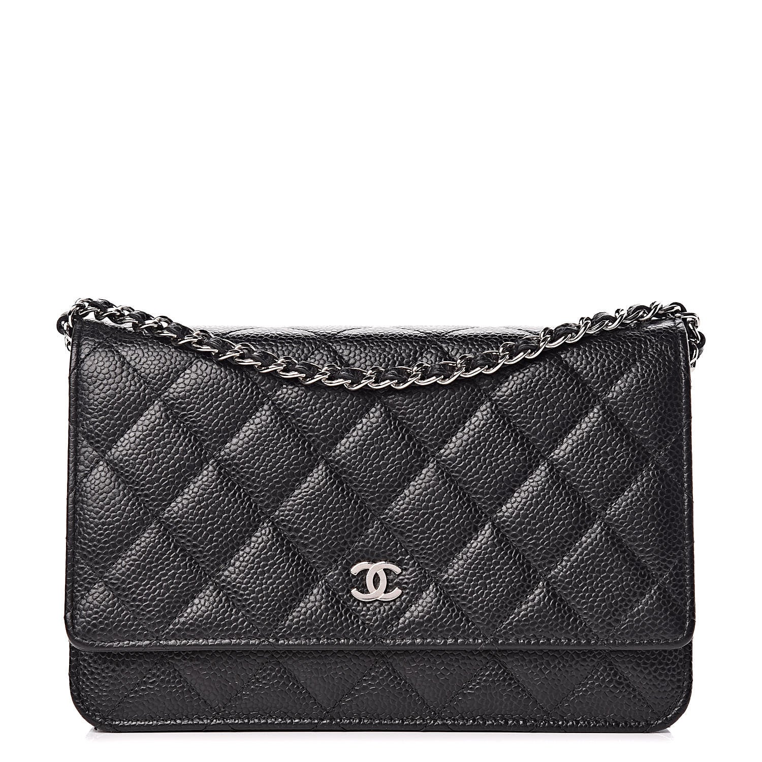 Chanel Caviar Quilted Wallet On Chain WOC Black 1 of 11