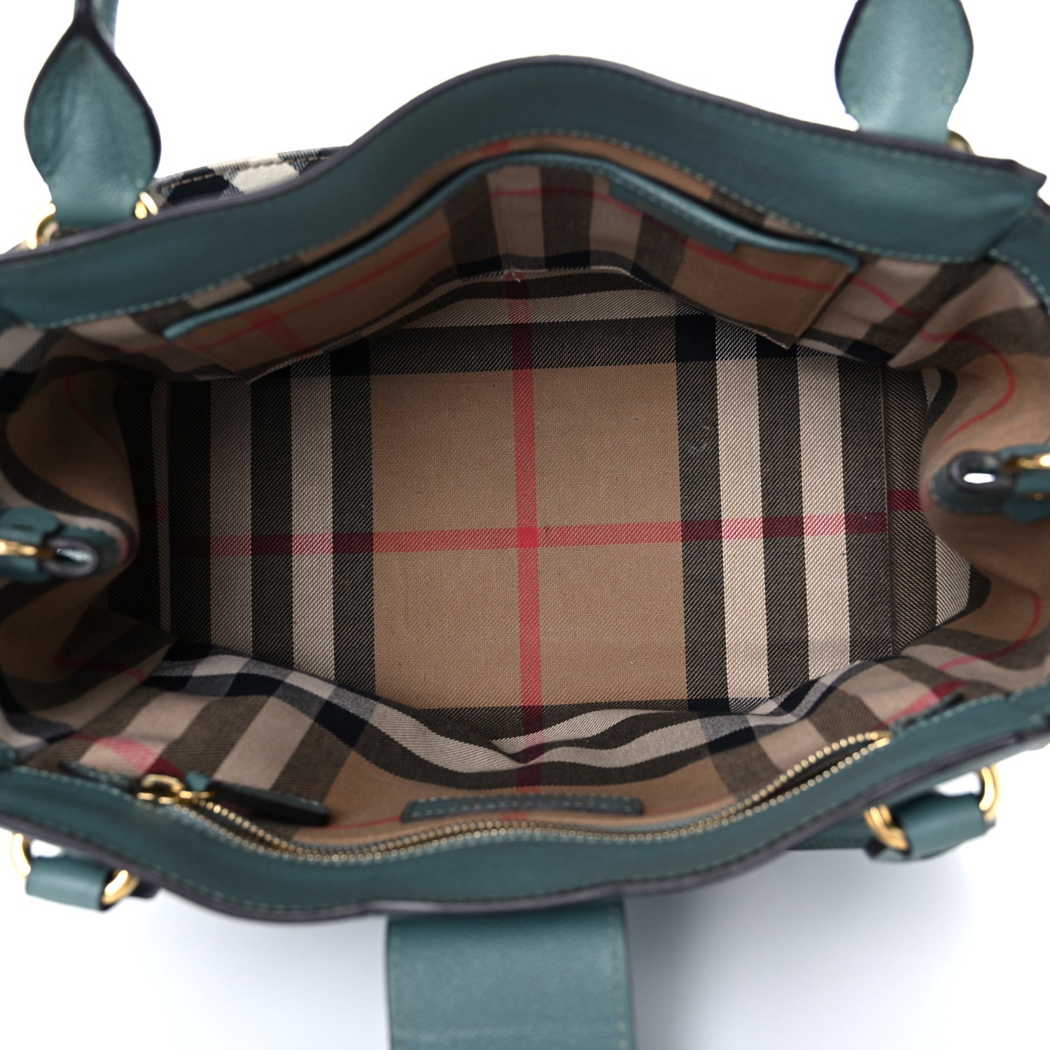 Burberry Soft Grain Calfskin Medium Buckle Tote Celadon Blue 4 of 21