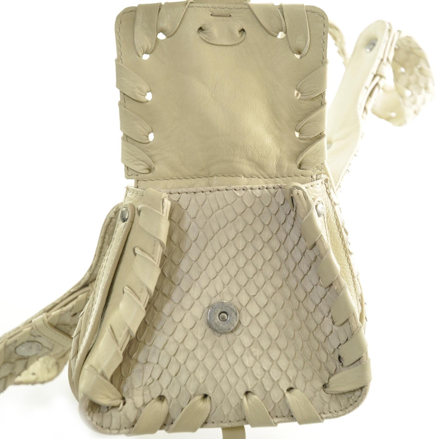 Chloe Python Silverado Shoulder Bag Sable 10 of 10