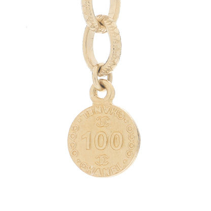 Chanel Pearl CC 100th Anniversary Necklace Light Gold 4 of 7