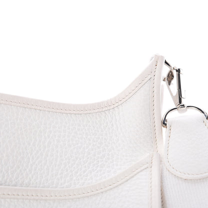 Hermes Taurillon Clemence Evelyne II PM White 11 of 20