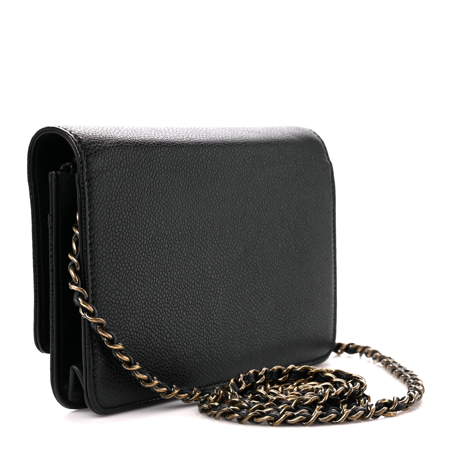 Chanel Caviar Timeless CC Wallet on Chain WOC Black 4 of 12