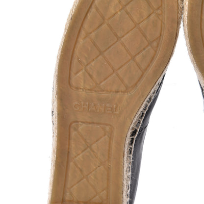 Chanel Lambskin CC Espadrilles 39 Black 7 of 14