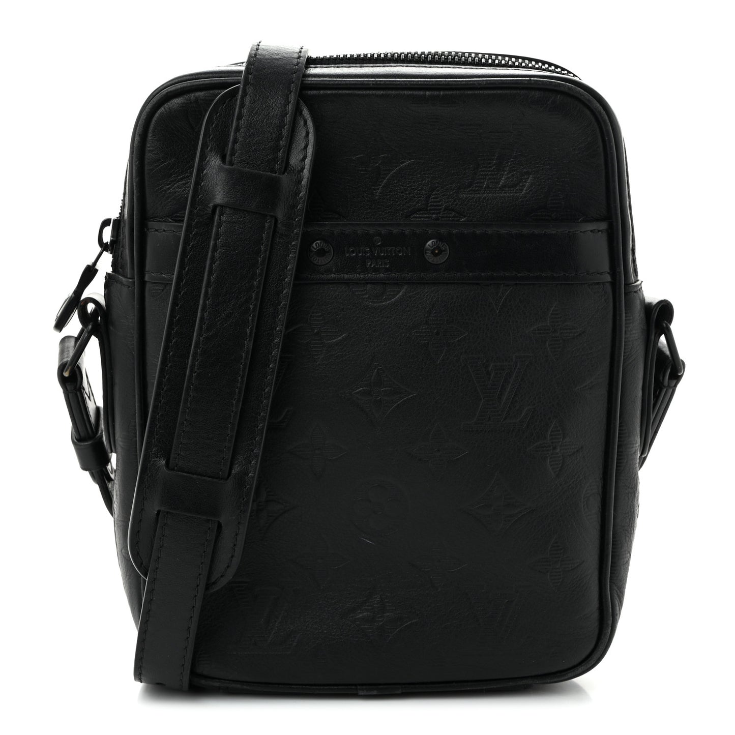 Calfskin Monogram Shadow Danube PM Black