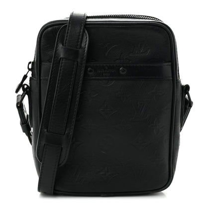 Louis Vuitton Calfskin Monogram Shadow Danube PM Black 1 of 12